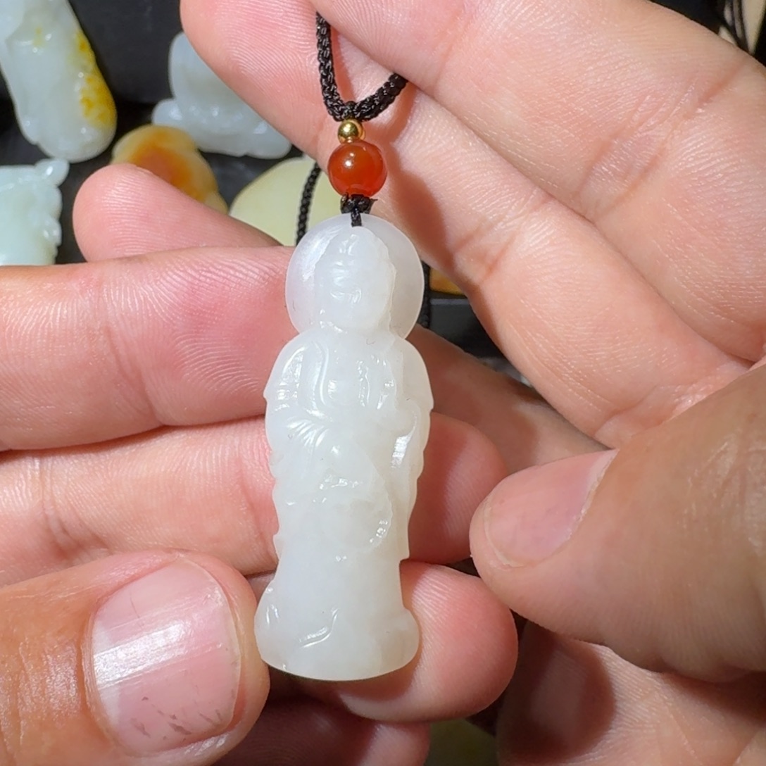 和田玉未镶嵌挂件