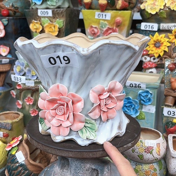 紫砂花盆粗陶材质多肉花盆