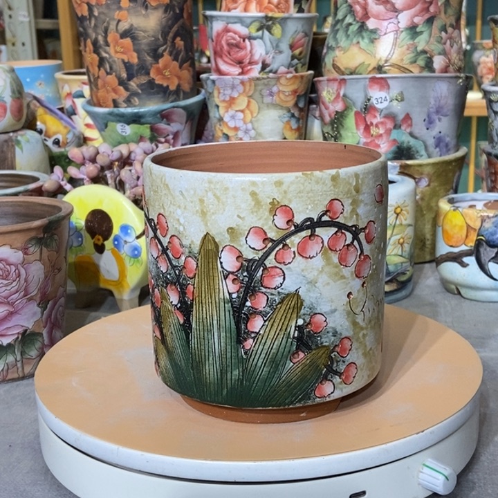 红陶景德镇艺术手绘作品