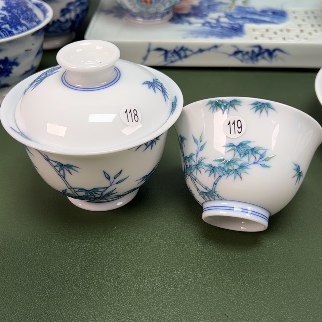 杯景德镇纯手绘茶具118 119