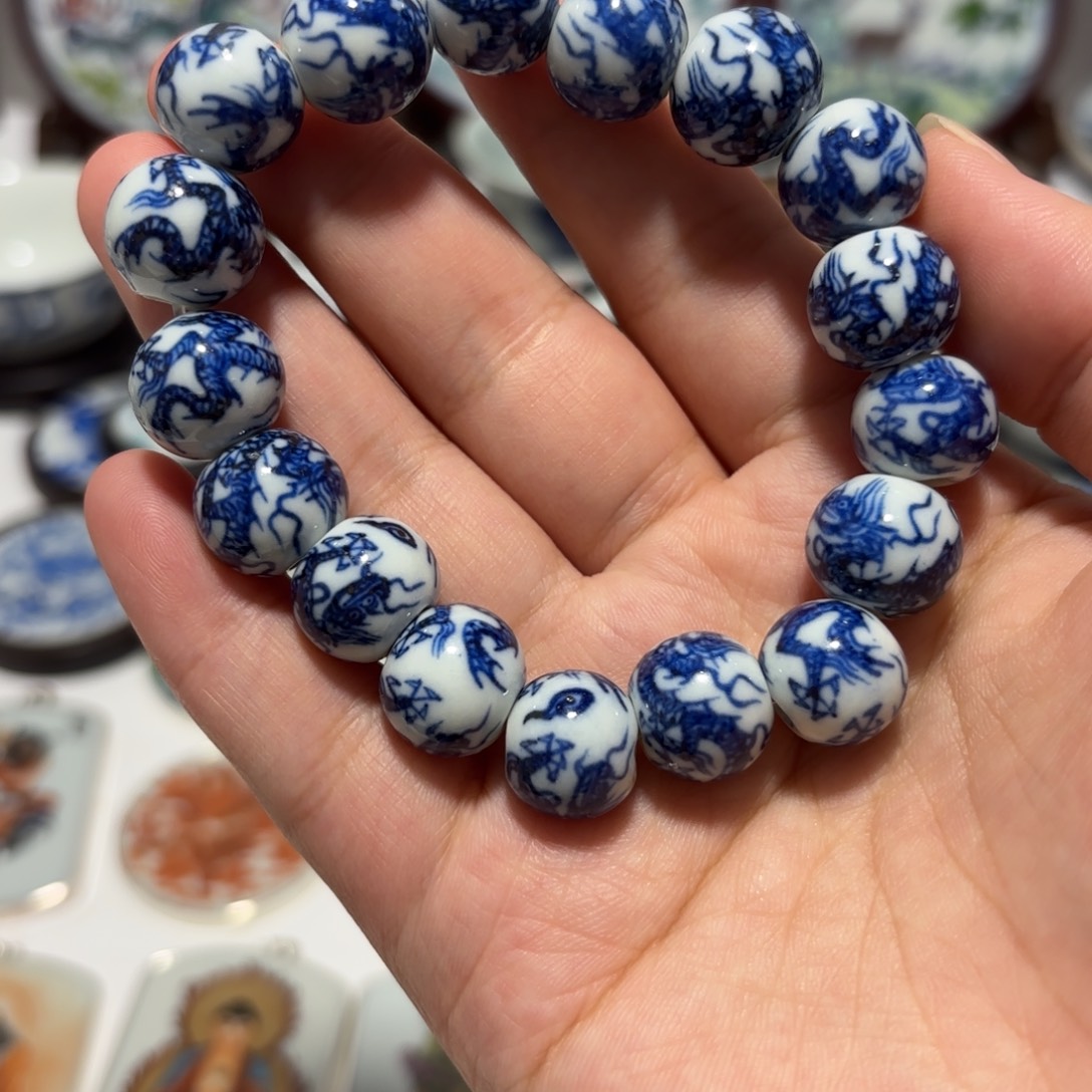 浪***5瓷片精品手串一串