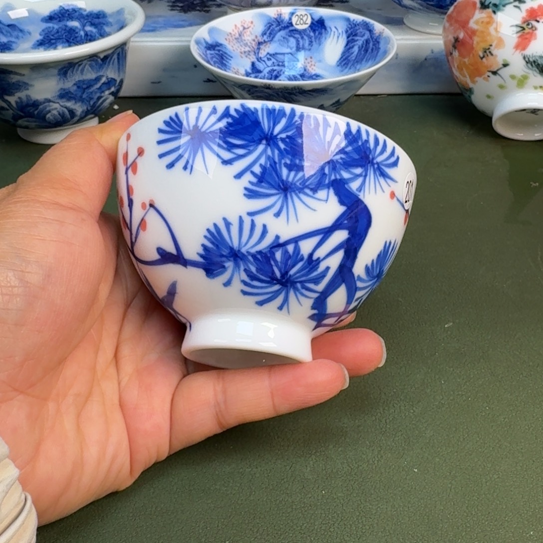 陶景德镇纯手绘茶具圆圆201