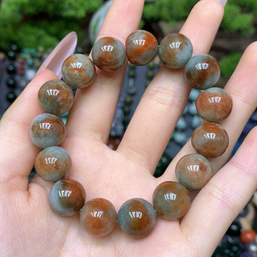 翡翠手链未镶嵌漂亮美眉