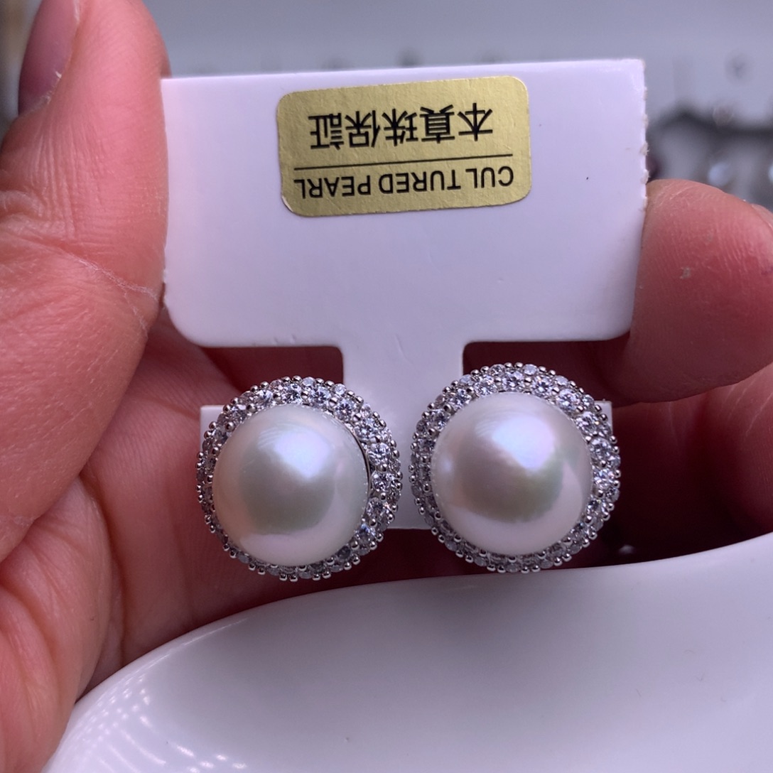 未镶嵌耳饰淡水珍珠