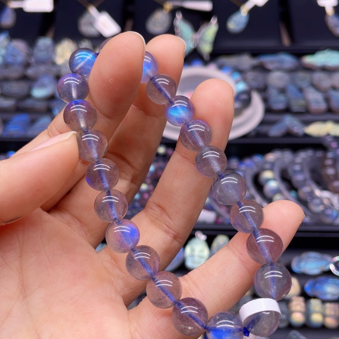 长石手串未镶嵌?****色8.9左右