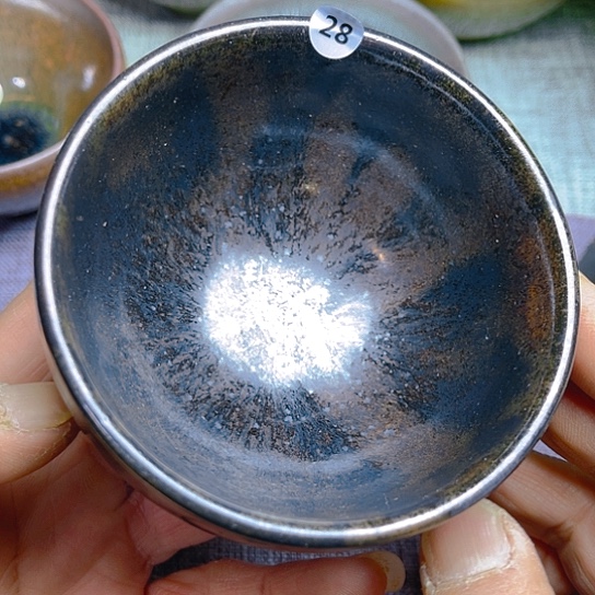 茶盏微瑕龙窑柴烧钵钵器型9口径