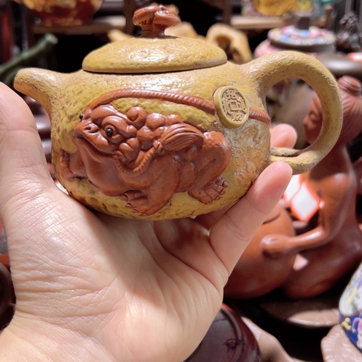 茶壶紫砂紫砂壶收藏起来了！