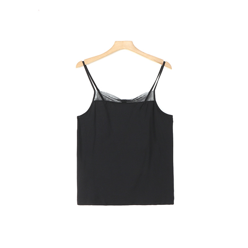黛家，莫代尔面料，特别舒服，气质优雅细肩带舒适修身吊带背心