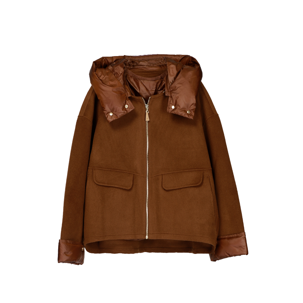 新款连帽两件套外套时尚简约显瘦外套54535