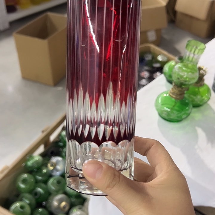 手柄款水晶玻璃微瑕一个