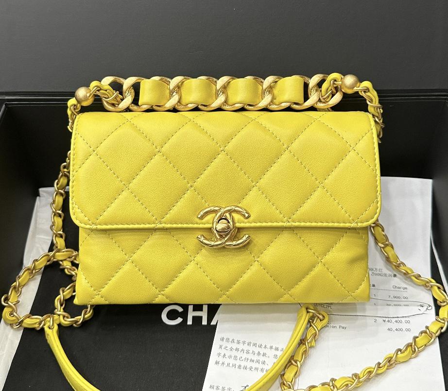 95新 Chanel/香奈儿 苏州包展/手提风琴包/成色直播间为准