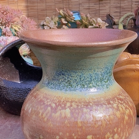 紫砂花盆口24高度27全手工