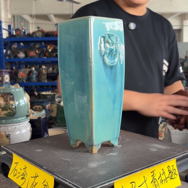 加***。一风堂石湾花盆 瑕疵 内7*24