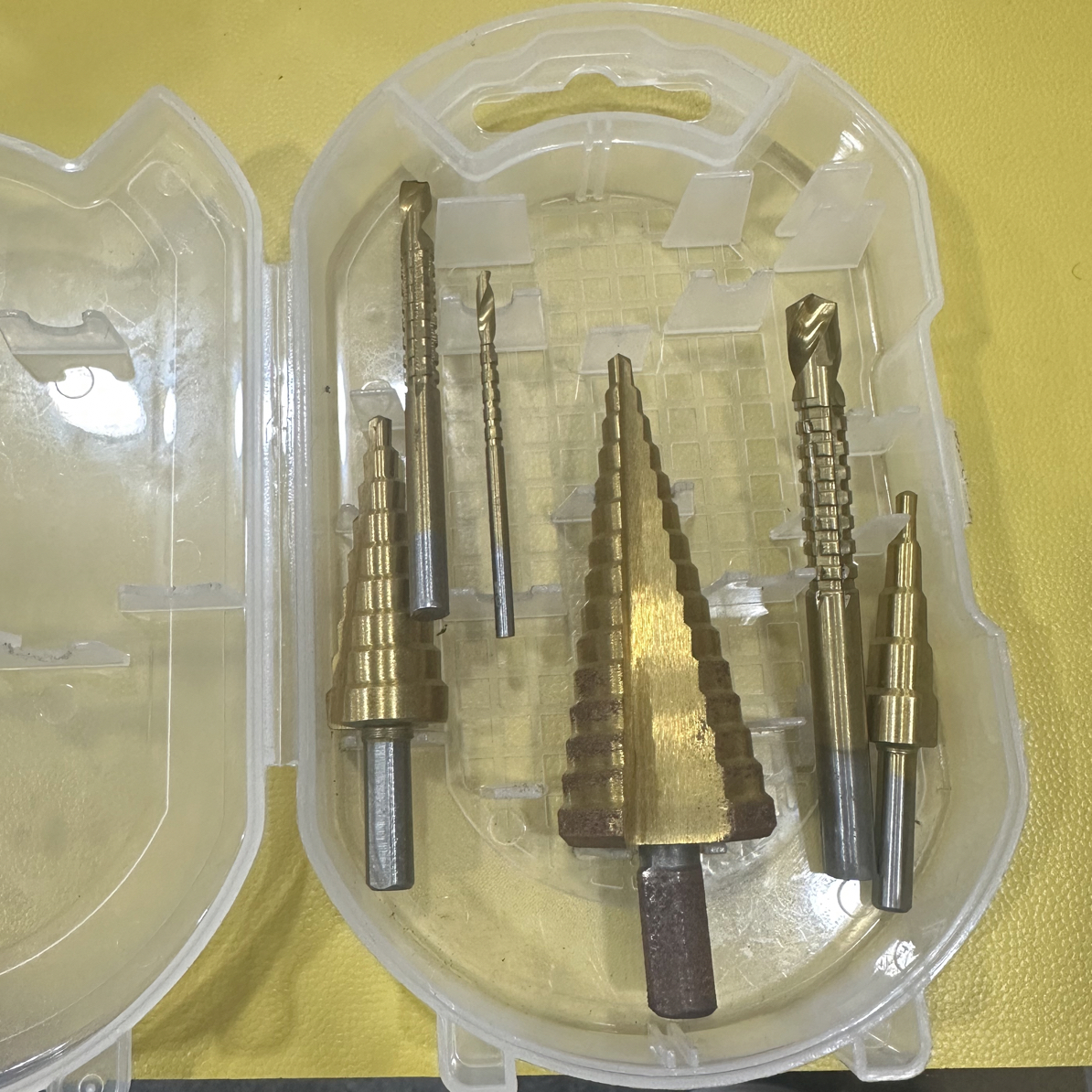 高速钢六角柄直槽镀钛阶梯宝塔钻木工金属不锈钢开孔扩孔神器