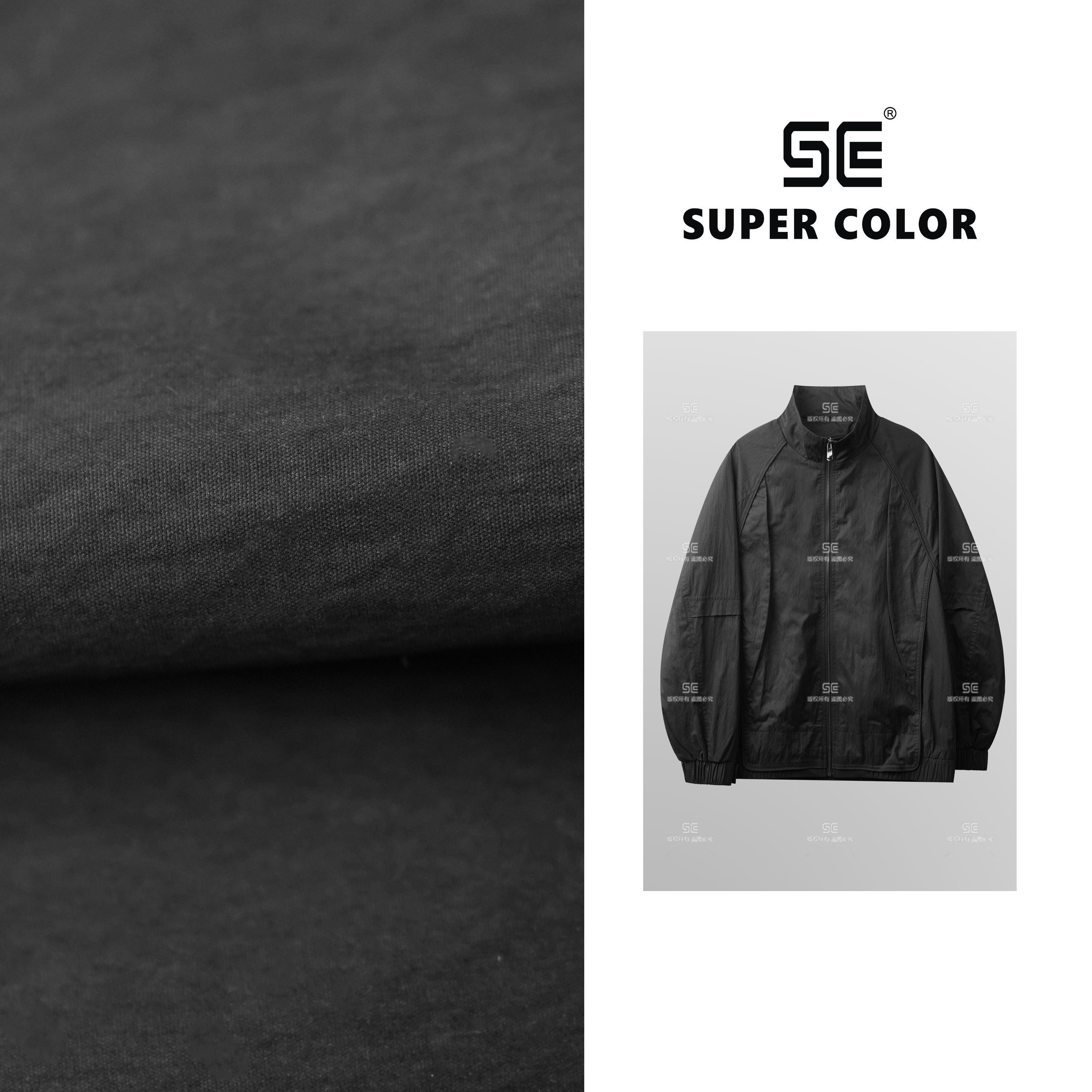 supercolor【休闲夹克外套】25ss//新款百搭假两件立领男女款外套JX