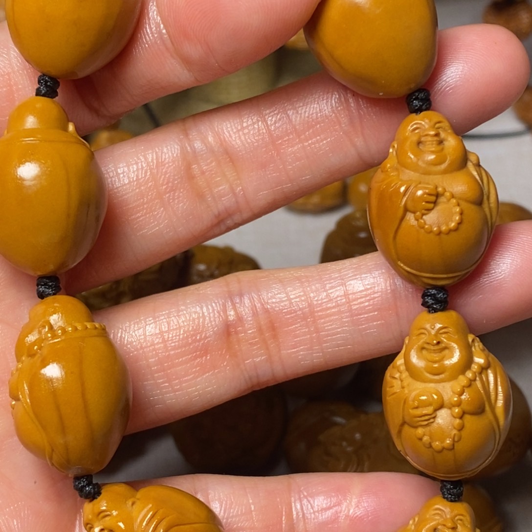 橄榄核手串/手链光面弥勒1.6