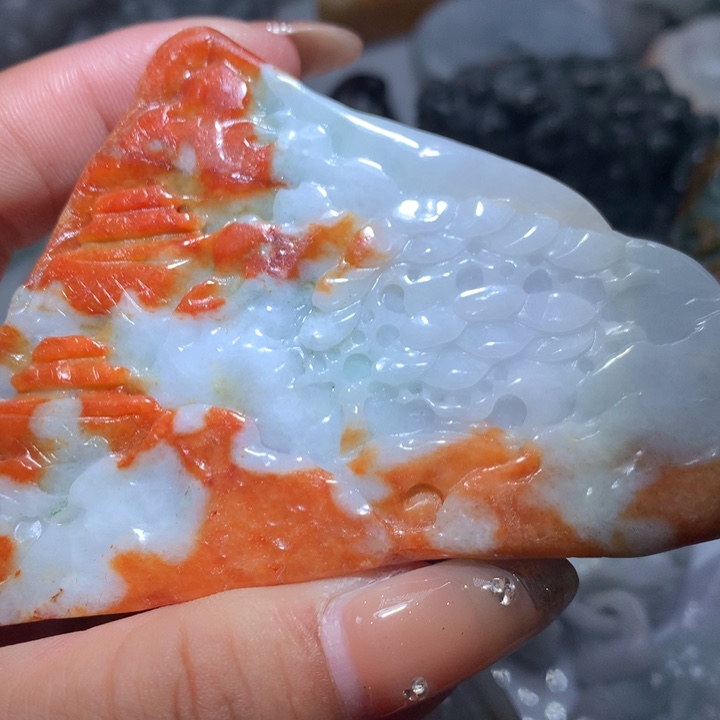 翡翠未镶嵌颈饰保真天然A货翡翠