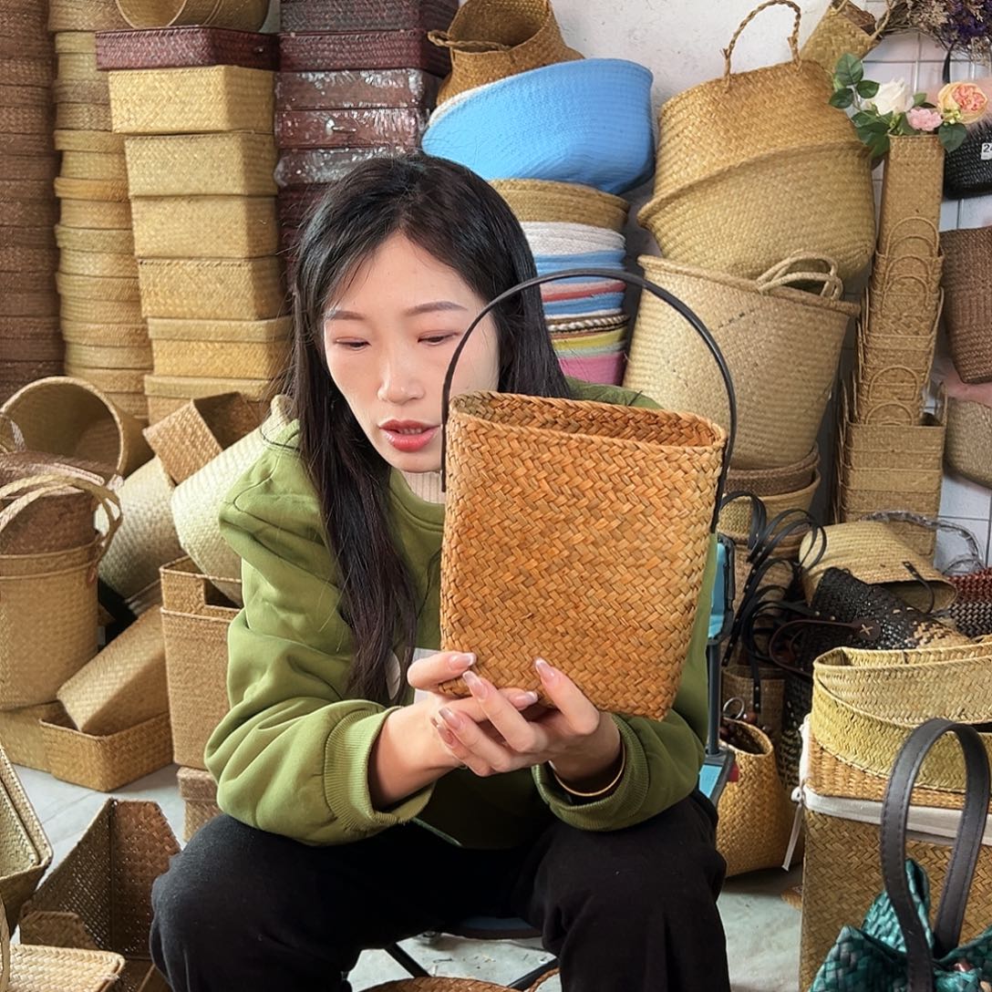 草编草编包/草编收纳盒微瑕疵