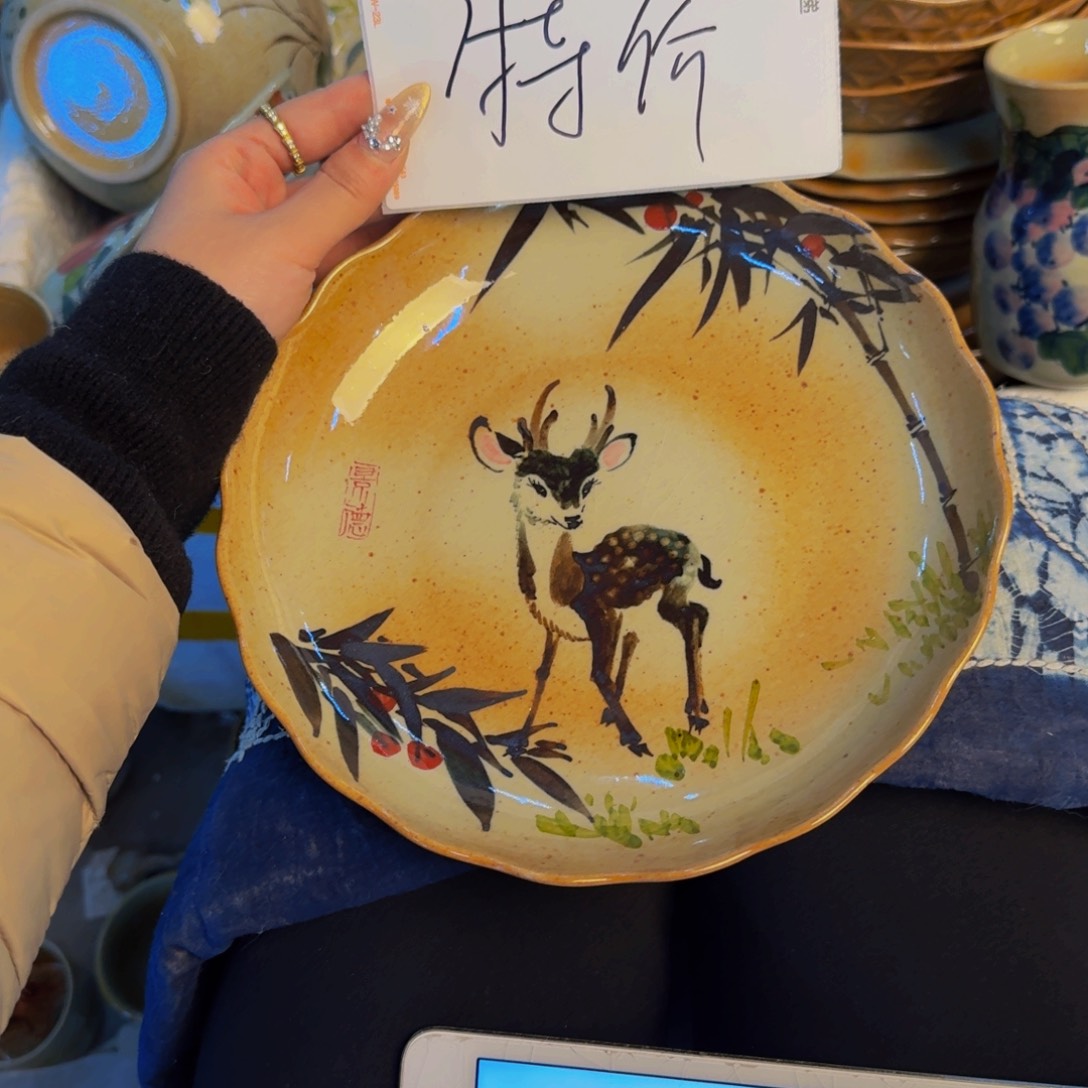 瓷片景德镇陶瓷手工手绘