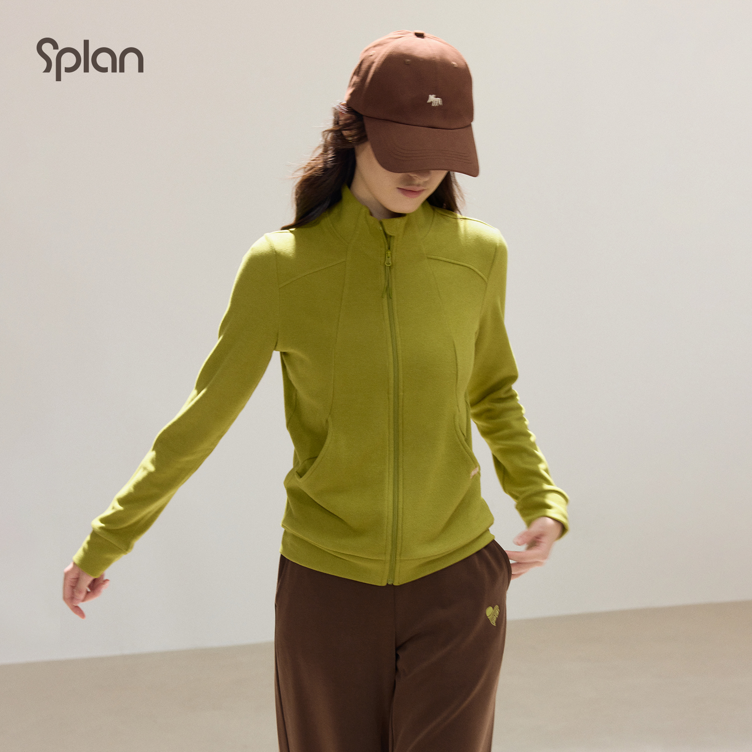 【早秋新品】SPLAN唤醒计划 极简风柔软舒适纯色秋冬外套25200