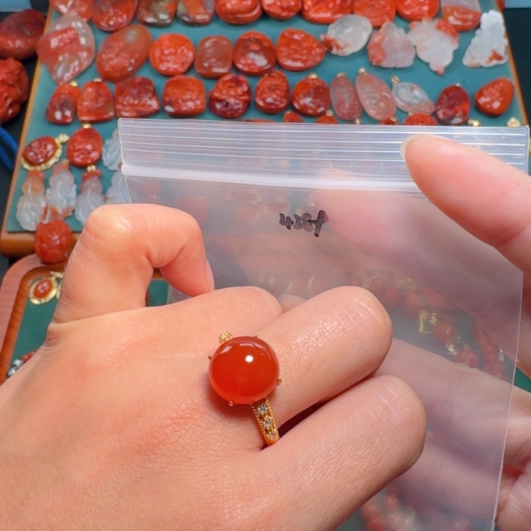 南红玛瑙南红银S925镶嵌