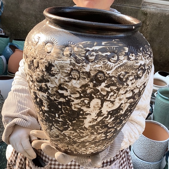 紫砂花盆正品口20高31