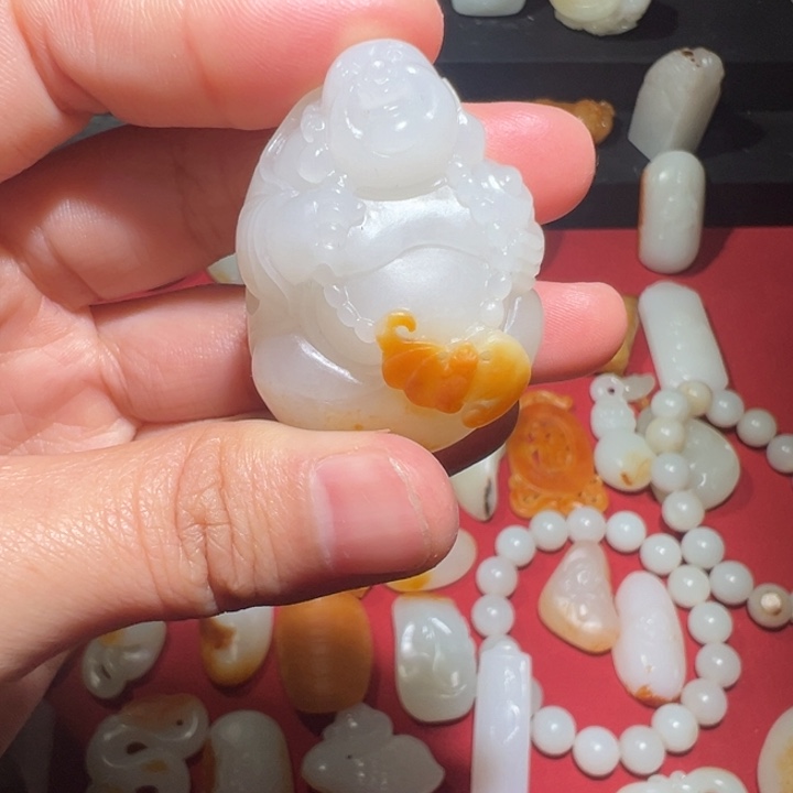 和田玉挂件未镶嵌大**形