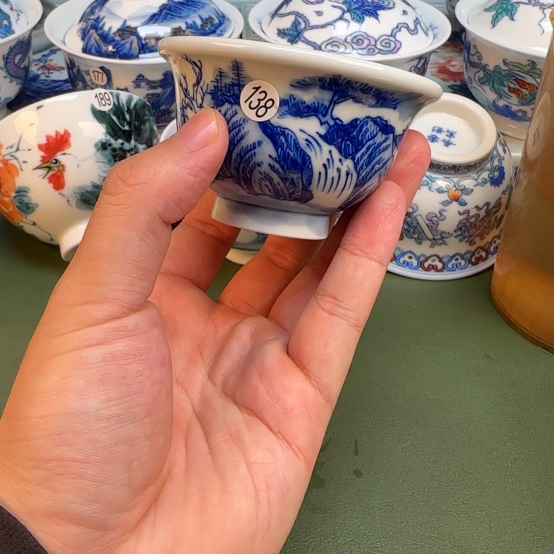 彦祖纯手工手绘茶具138