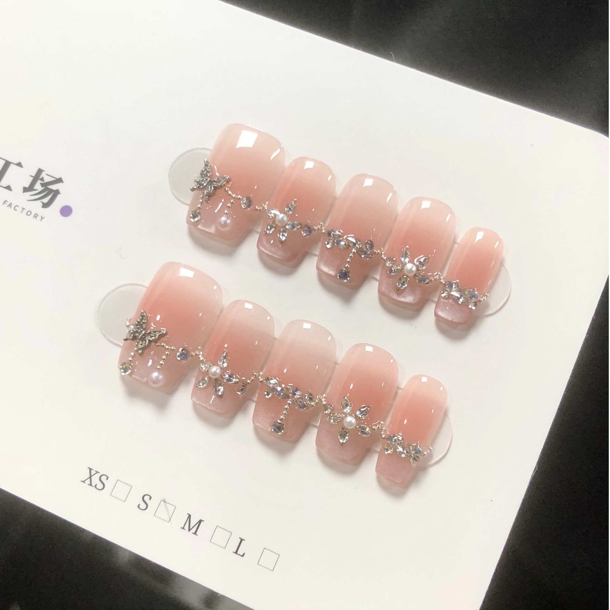 现货秒发【碎冰花】-纯手工穿戴甲（送高级工具包）