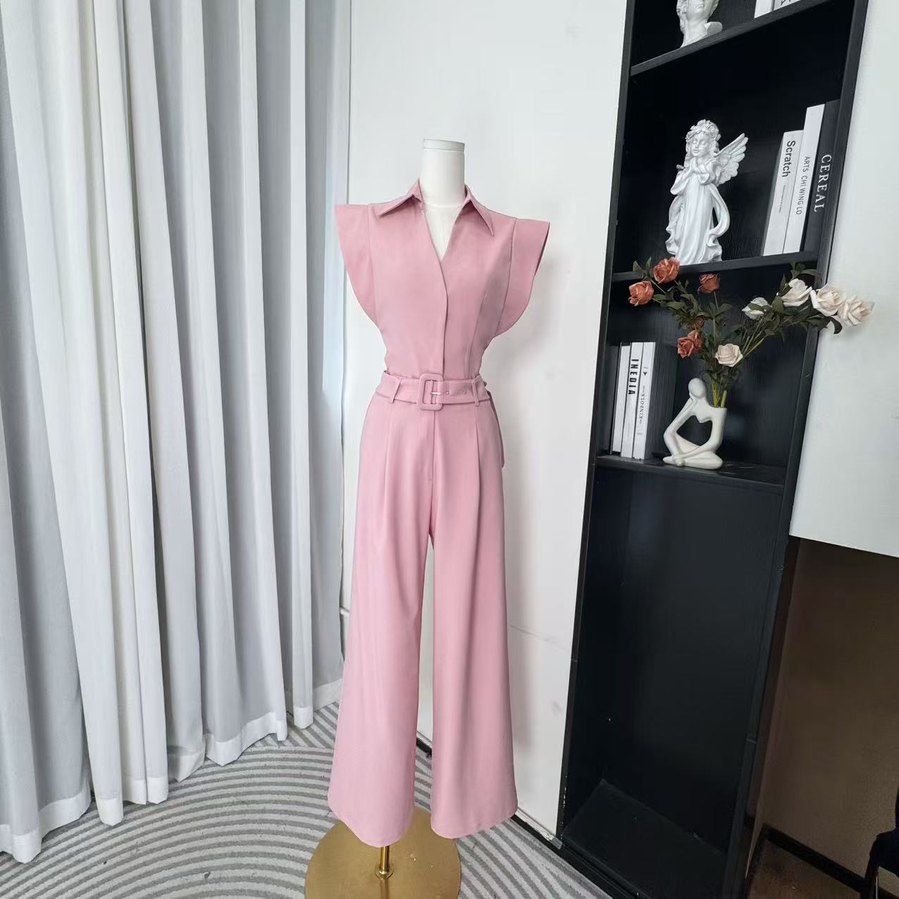 拉夏贝尔25夏季新气质时尚高级收腰显瘦上衣+裤子 15201 RCK