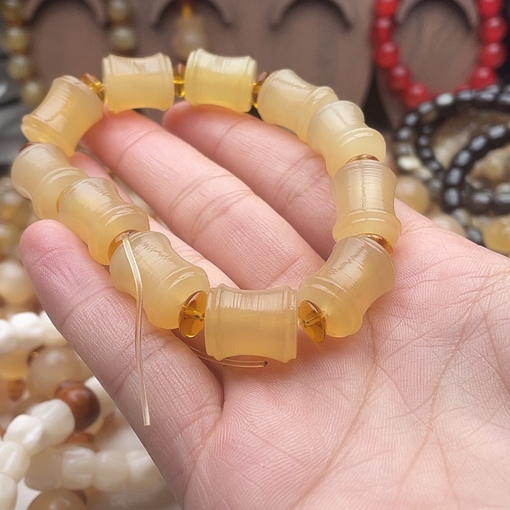 易***号珐琅非金属高密竹节手串