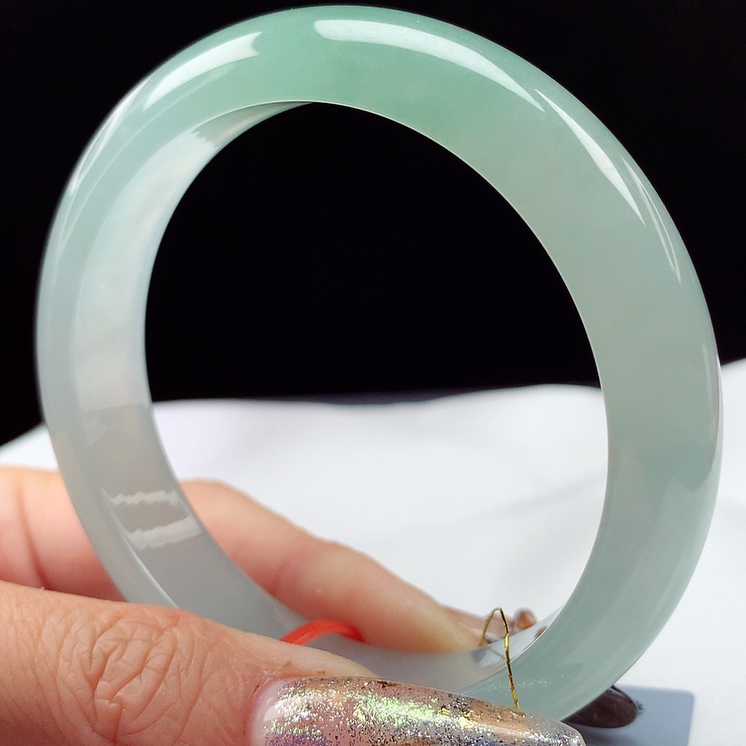 未镶嵌手镯翡翠起光56圈5055