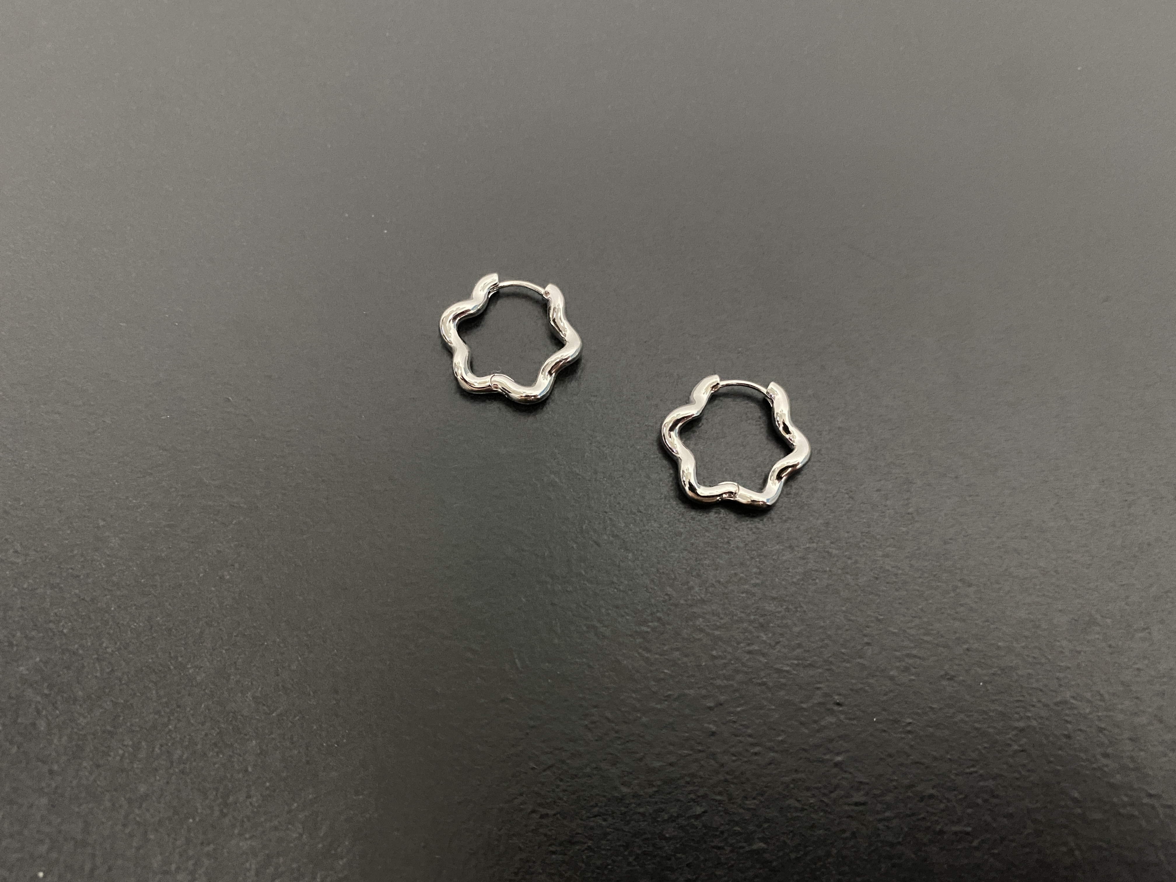 铜合金耳饰 耳环简约原创设计耳饰精致银色耳圈日韩女耳钉个性