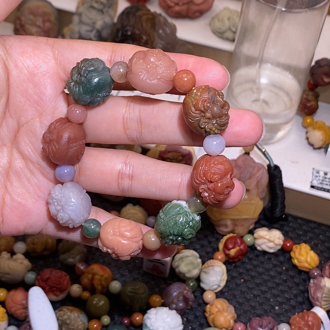 石英质玉（阿拉善玉）未镶嵌手链