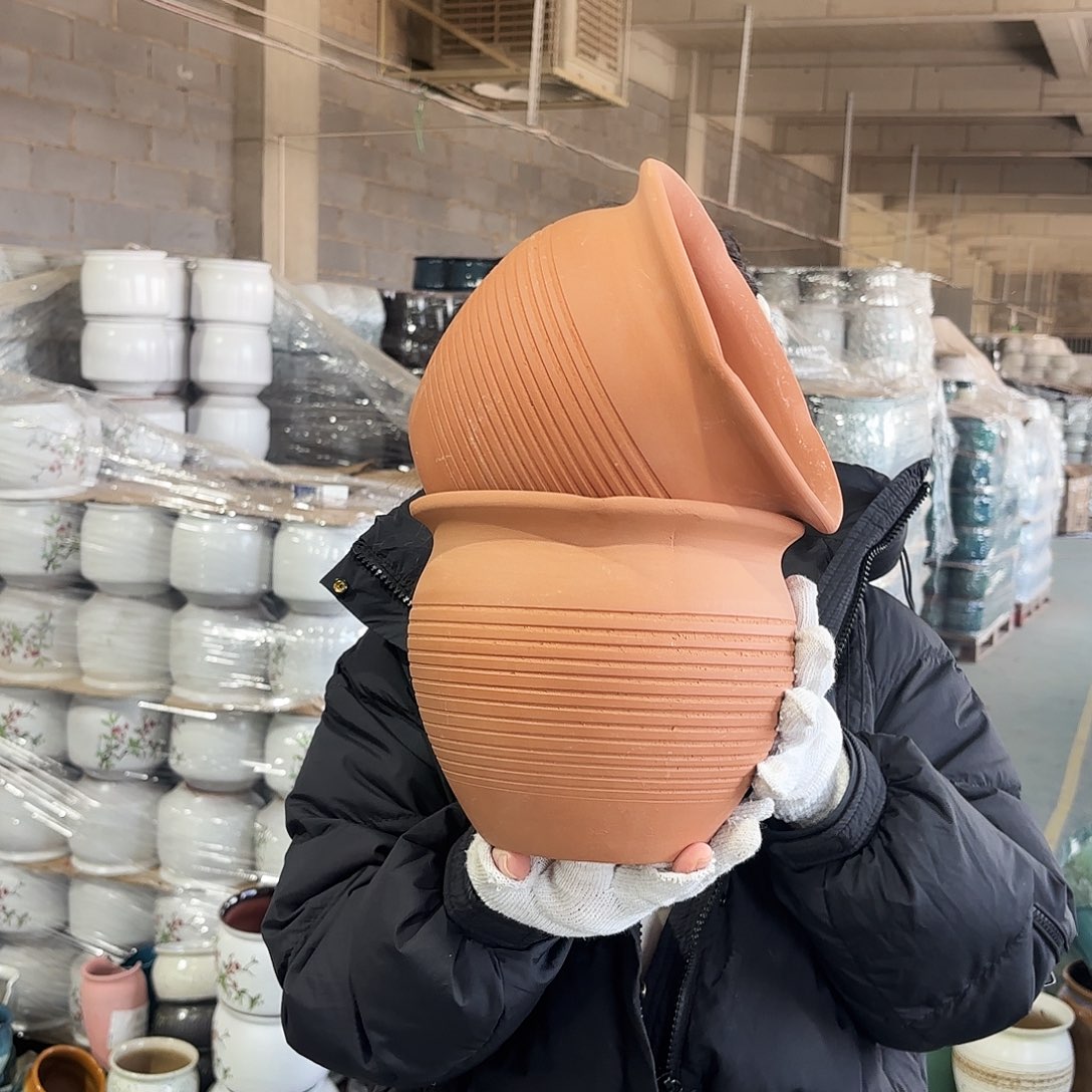 正品两个高18:20红陶