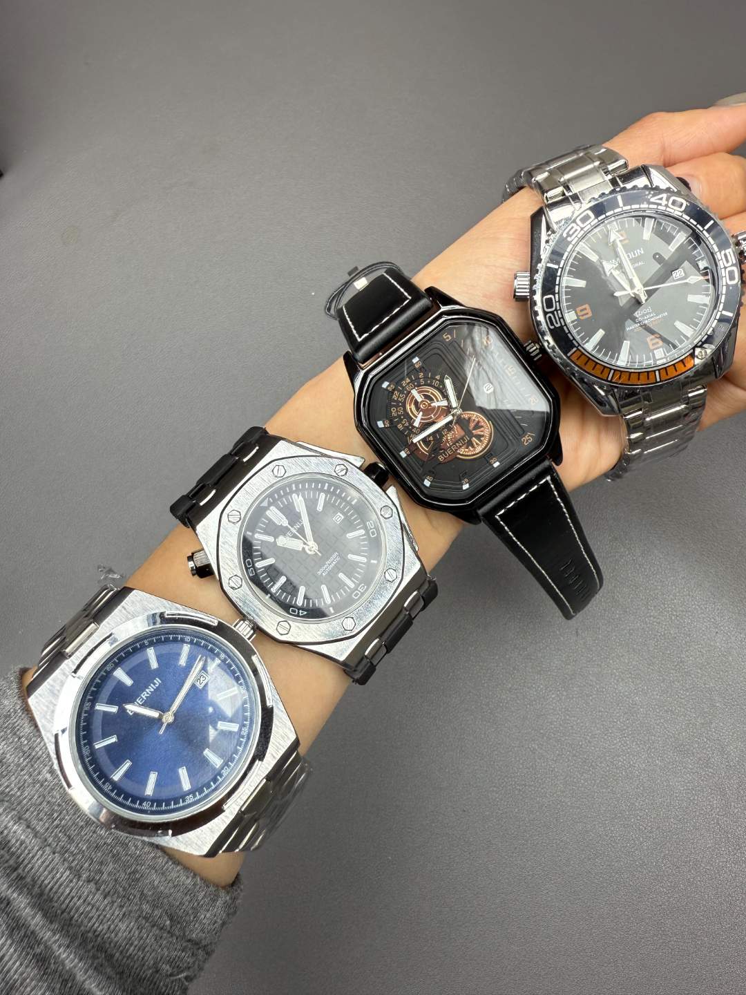 专柜正品高版本男表 时尚潮流带夜光高品质防水 全新男士腕表