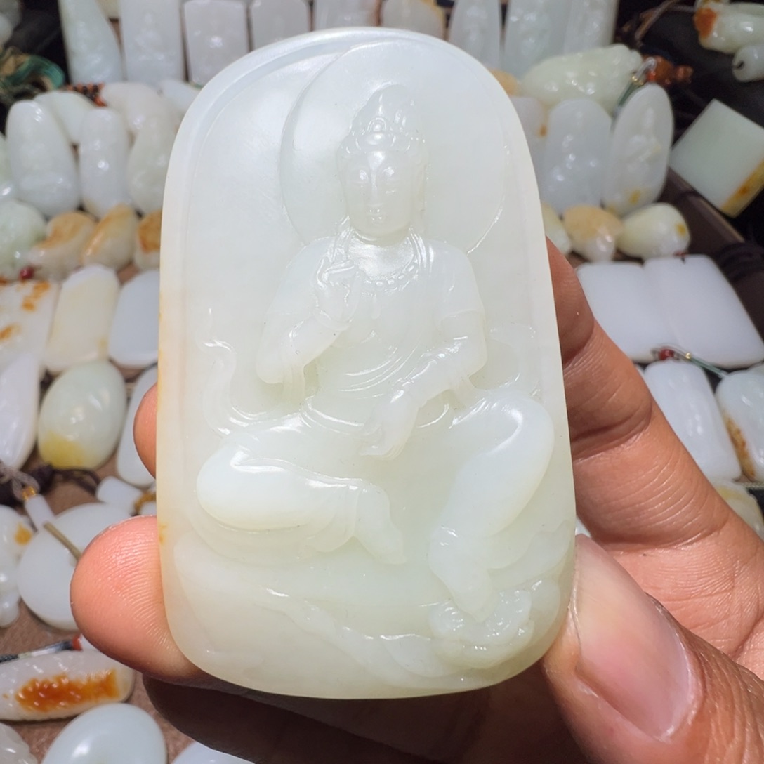 和田玉吊坠(不含链)未镶嵌