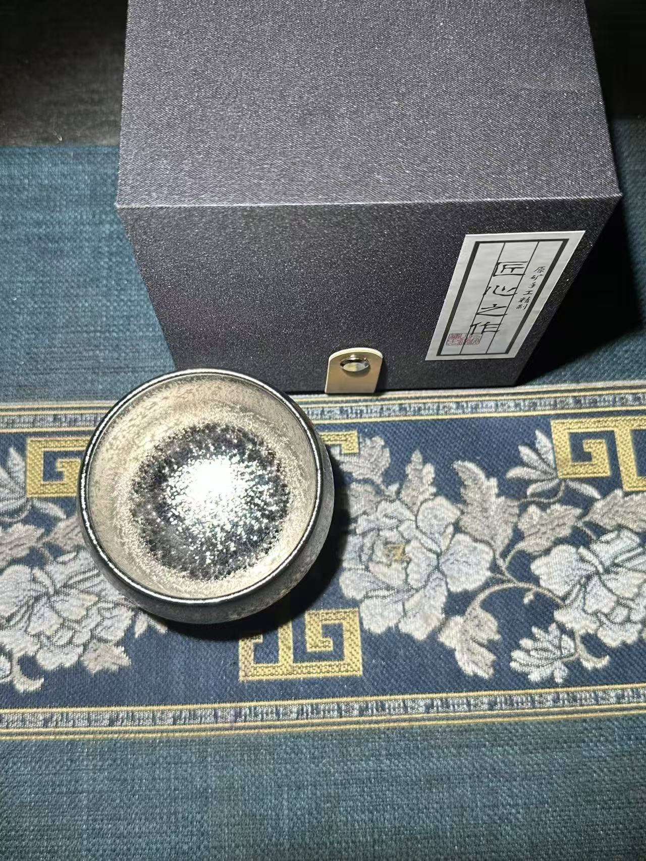 银油滴复古陶瓷建盏家用主人杯茶盏品茗杯