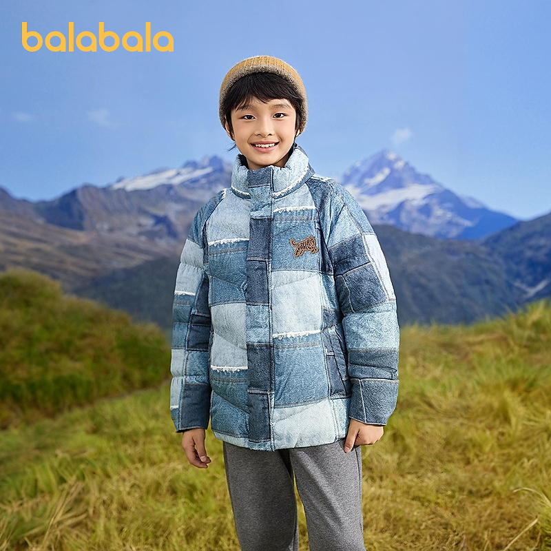【商场同款】巴拉巴拉儿童羽绒服男童童装蓬松年冬季新款保暖防护