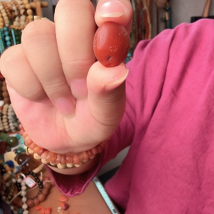 手链琥珀未镶嵌不退