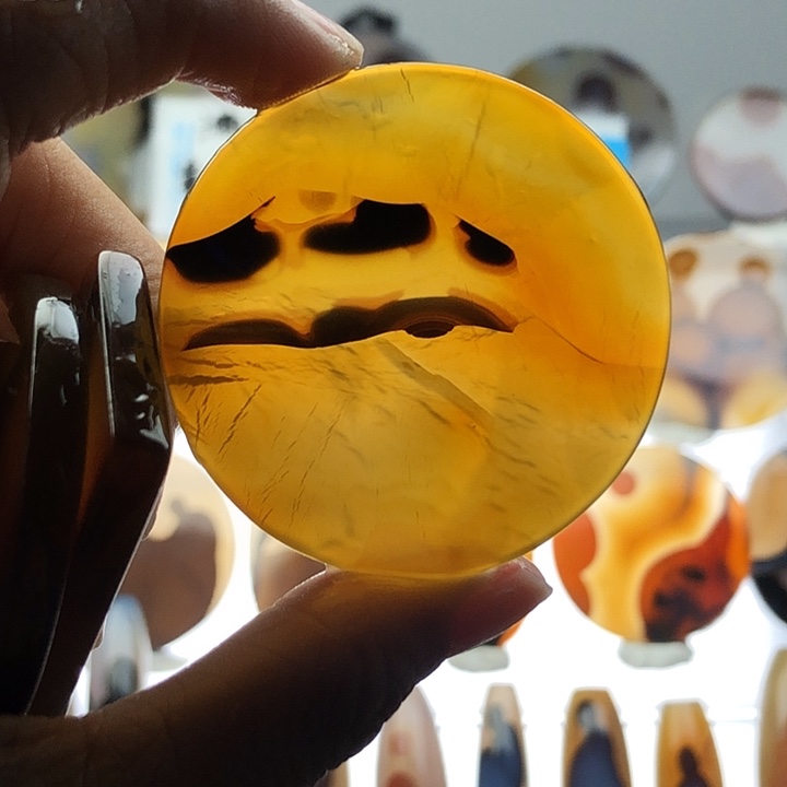 玛瑙/玉髓银S925镀金镶嵌珠宝半成品71