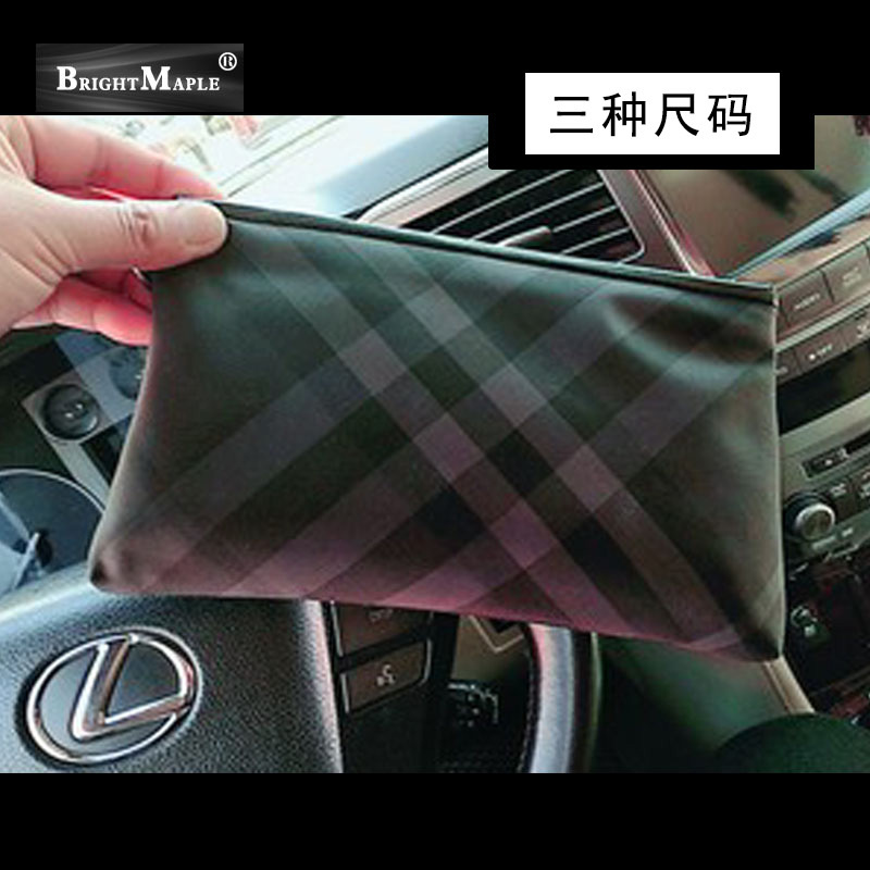 【BM】新款男士手包手拿包手抓包夹包帆布牛津布格子纹男信封包潮