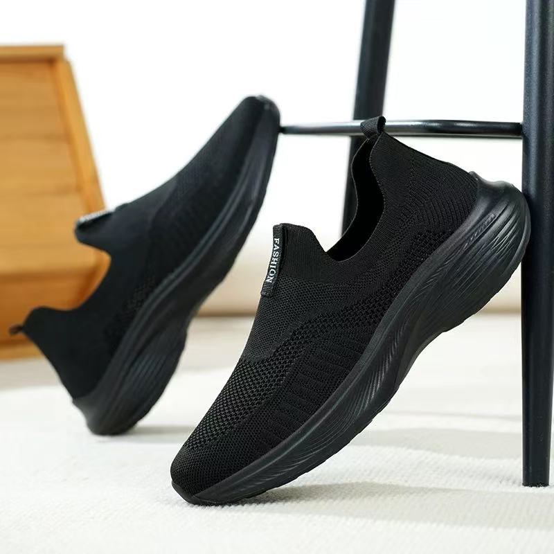 男鞋夏季新款网面镂空透气网点运动鞋百搭软底一脚东休闲鞋8801