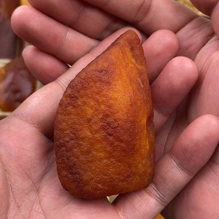 定制琥珀未镶嵌荔枝皮全皮