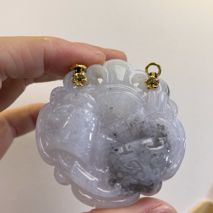 翡翠吊坠(赠链)未镶嵌代编织