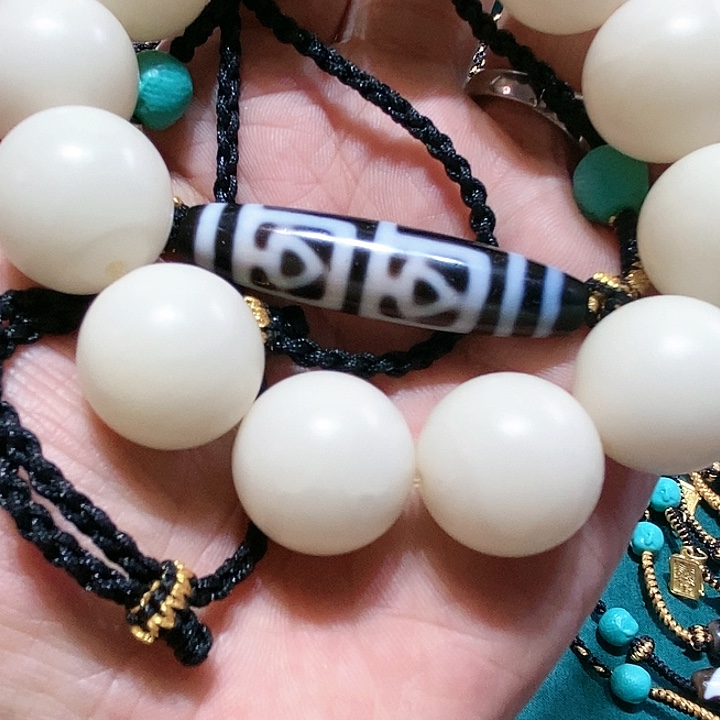 白玉菩提手串73号男女同款