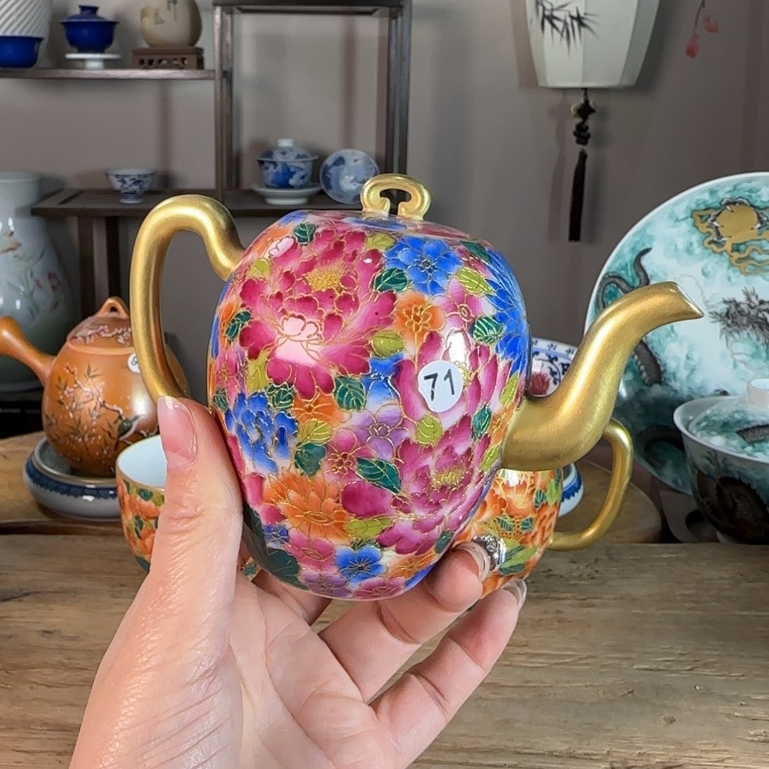 杯景德镇陶瓷柴烧多人