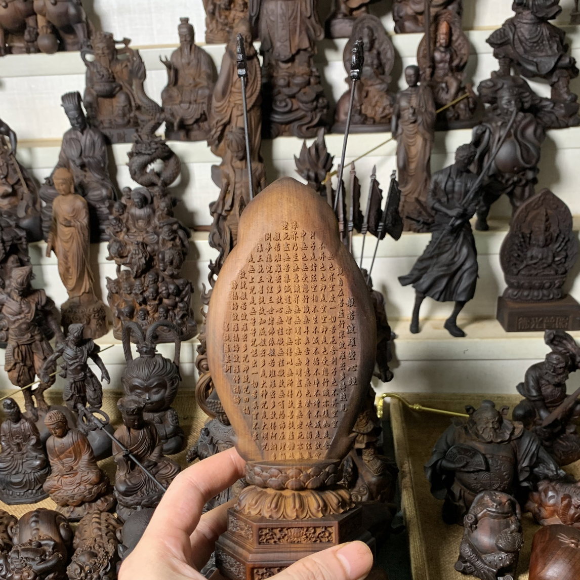 太行崖柏雷击木20公分千手观音木质雕刻摆件