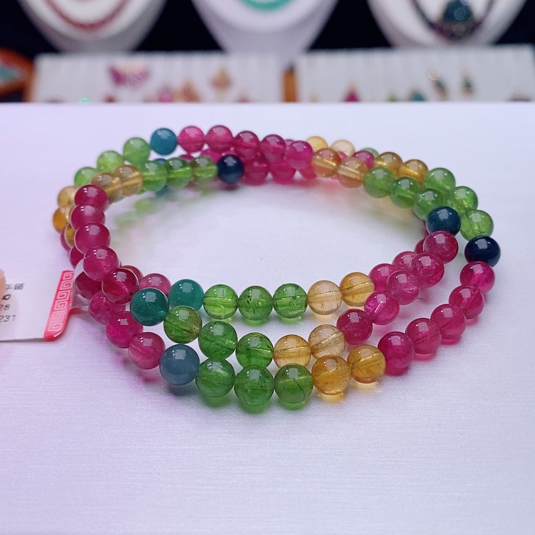 碧玺手链未镶嵌碧玺手链