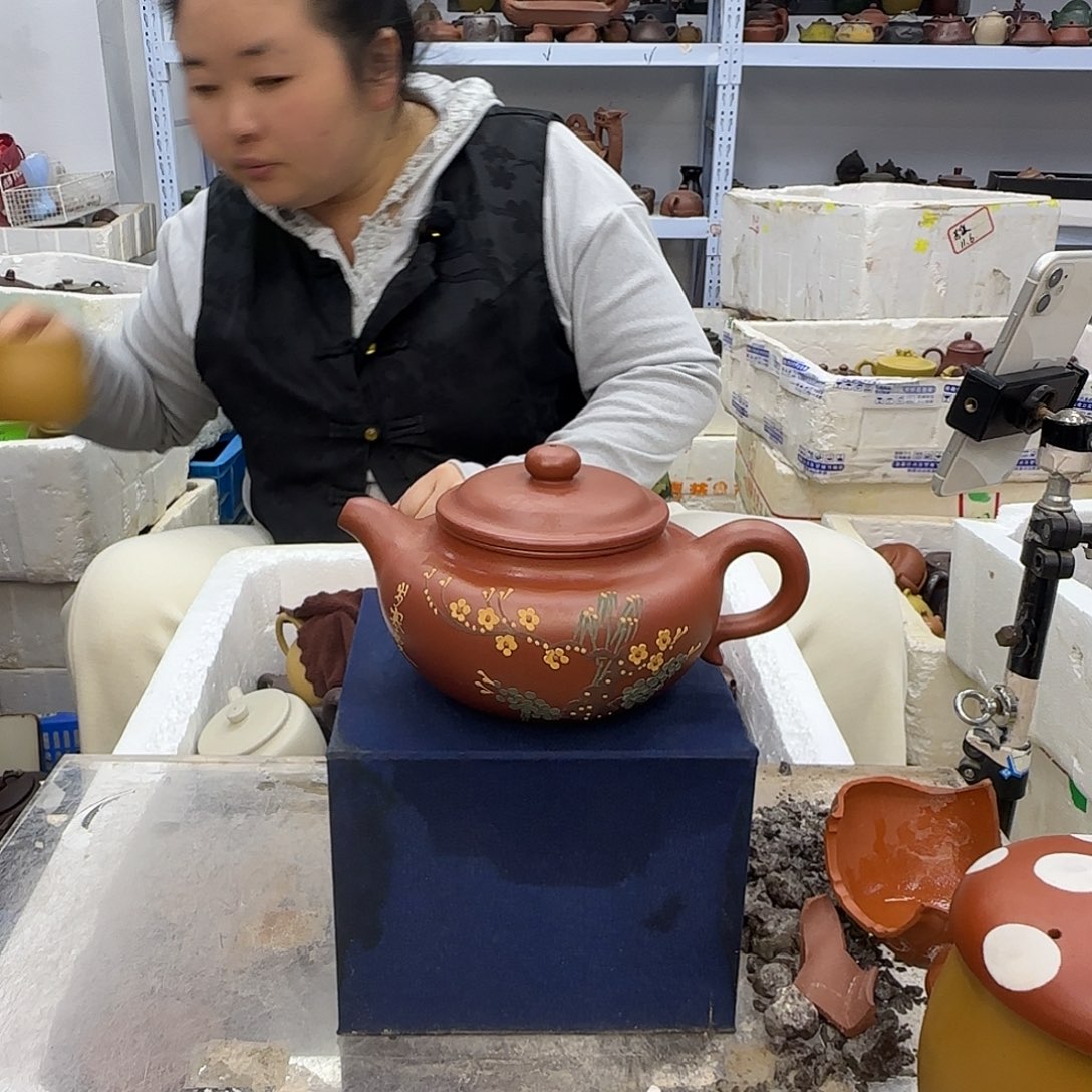 紫砂茶壶宜兴紫砂壶瑕疵处理